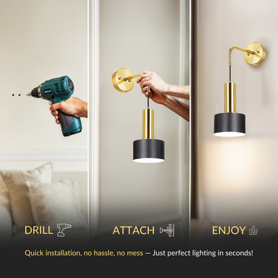SIEGLAS GLOWDROP WIRELESS WALL SCONCES (SET OF 2 )