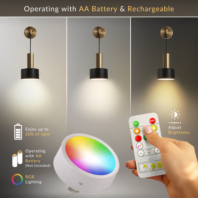 SIEGLAS GLOWDROP WIRELESS WALL SCONCES (SET OF 2 )