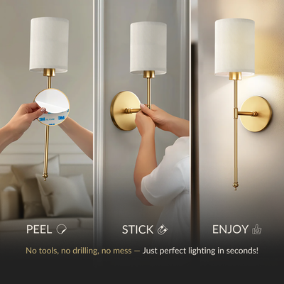 SIEGLAS WIRELESS CYLINDRICAL WALL SCONCES (SET OF 2)