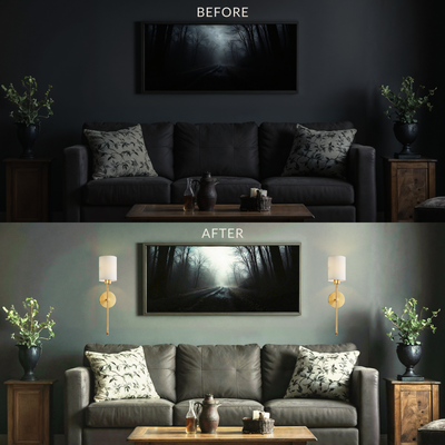 SIEGLAS WIRELESS CYLINDRICAL WALL SCONCES (SET OF 2)