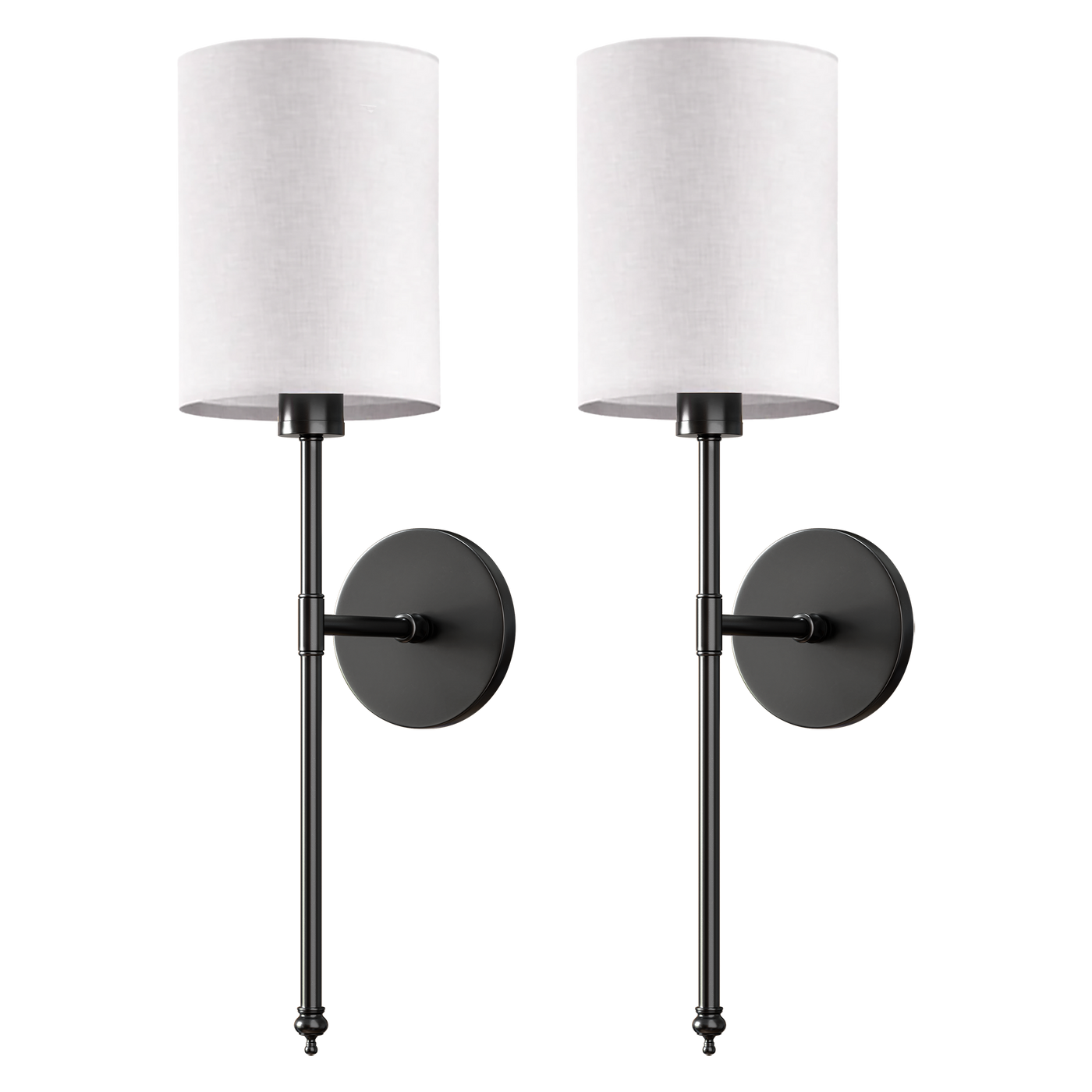 SIEGLAS WIRELESS CYLINDRICAL WALL SCONCES (SET OF 2)