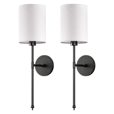 SIEGLAS WIRELESS CYLINDRICAL WALL SCONCES (SET OF 2)