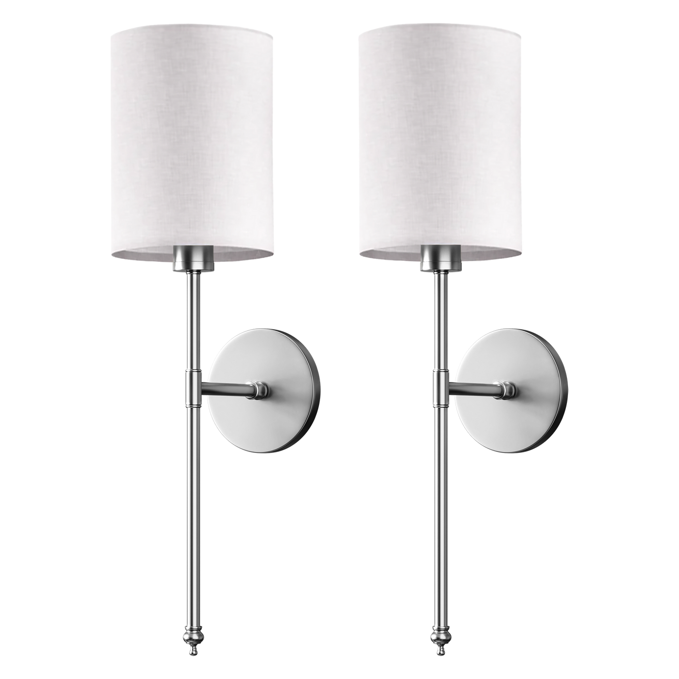 SIEGLAS WIRELESS CYLINDRICAL WALL SCONCES (SET OF 2)