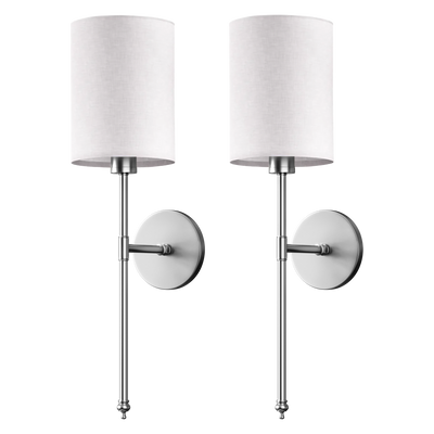 SIEGLAS WIRELESS CYLINDRICAL WALL SCONCES (SET OF 2)