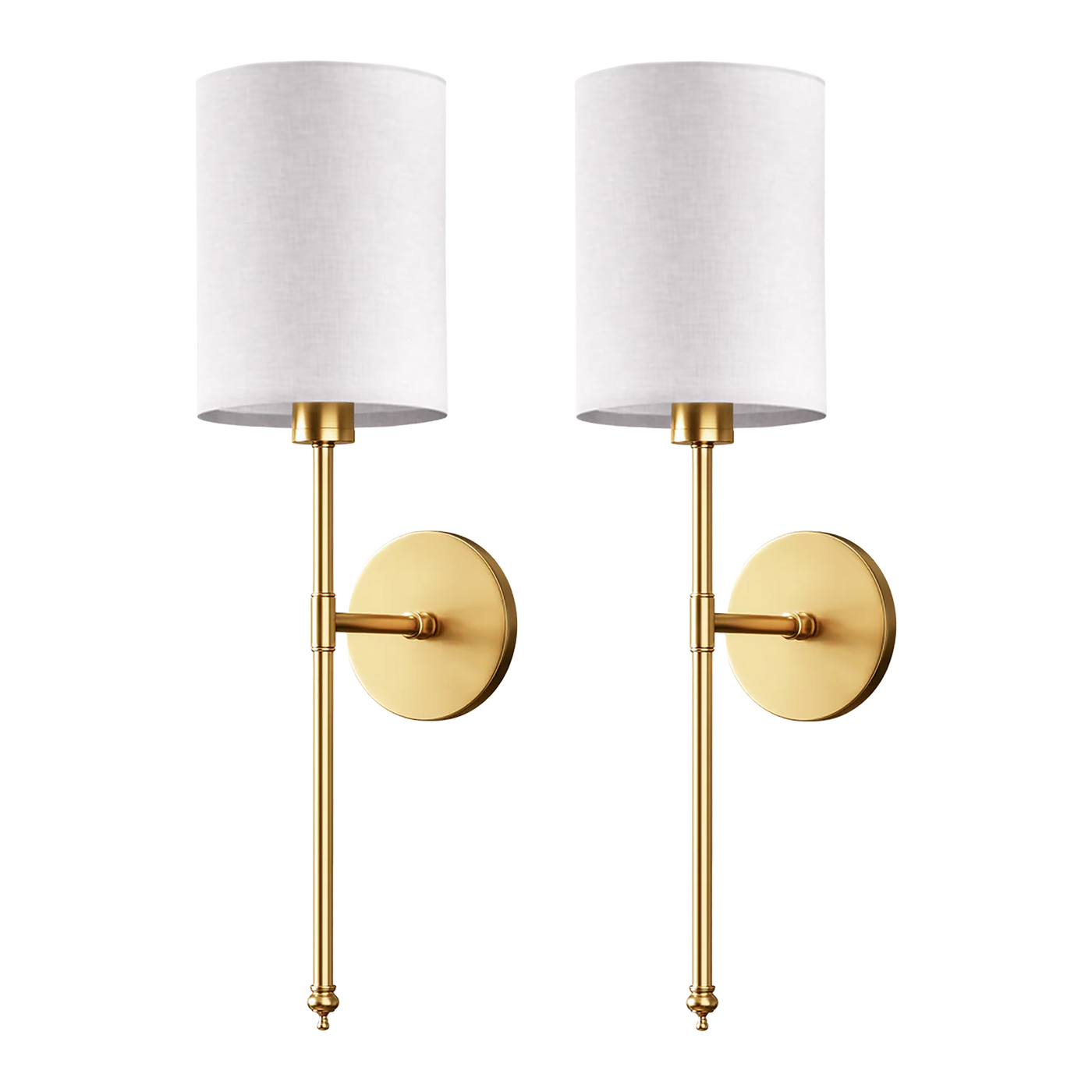 SIEGLAS WIRELESS CYLINDRICAL WALL SCONCES (SET OF 2)