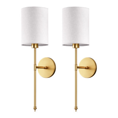 SIEGLAS WIRELESS CYLINDRICAL WALL SCONCES (SET OF 2)