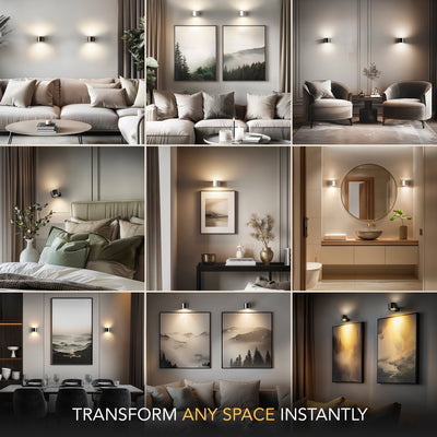 SIEGLAS WIRELESS LED WALL LIGHTS