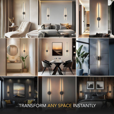 SIEGLAS WIRELESS MODERN WALL LIGHTS (SET OF 2)