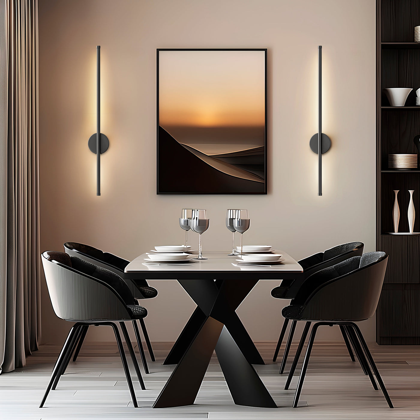 SIEGLAS WIRELESS MODERN WALL LIGHTS (SET OF 2)