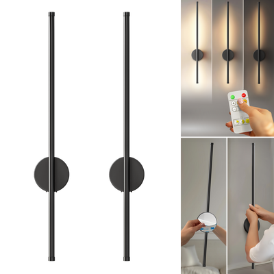 SIEGLAS WIRELESS MODERN WALL LIGHTS (SET OF 2)