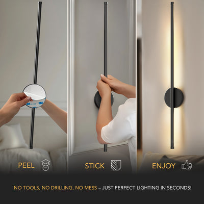 SIEGLAS WIRELESS MODERN WALL LIGHTS (SET OF 2)